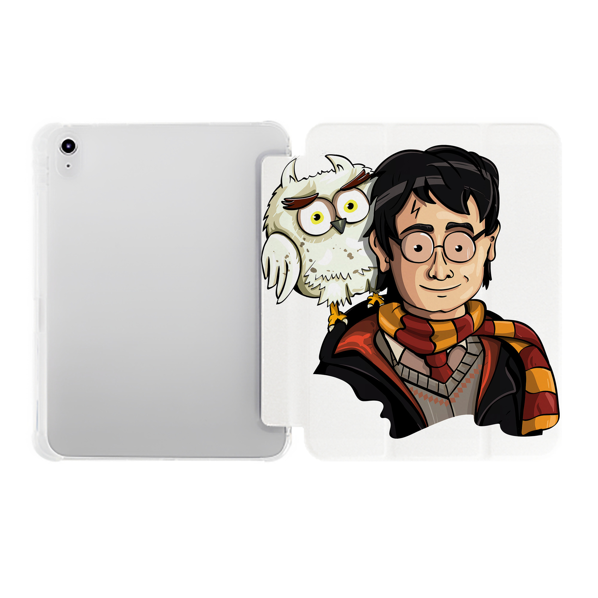 （画像用） Harry Potter ハリー・ポッターシリーズ IPad ケース ペン収納付き 三つ折りスタンド PUレザー×シリコン 対応機種9.5/10.5/10.9インチ